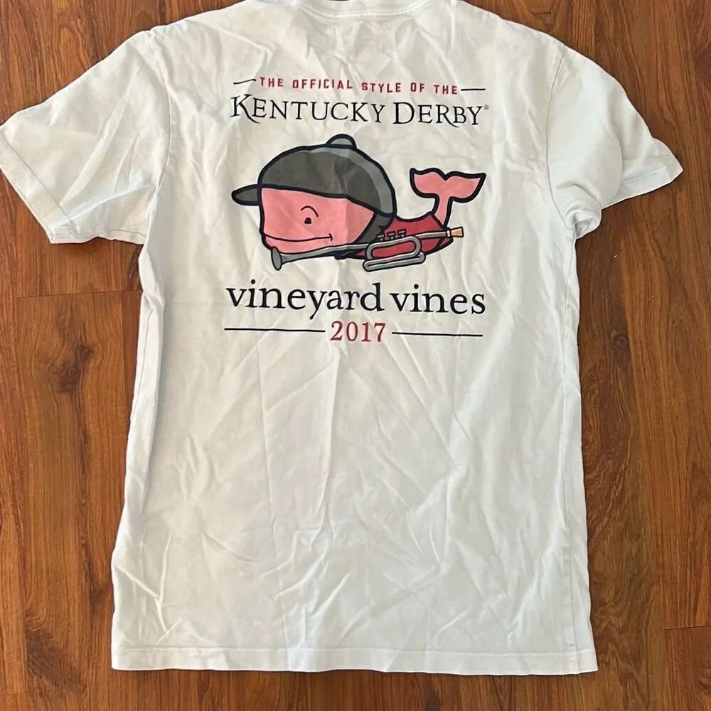 Vineyard Vines 2017 Kentucky Derby white T-shirt size XS